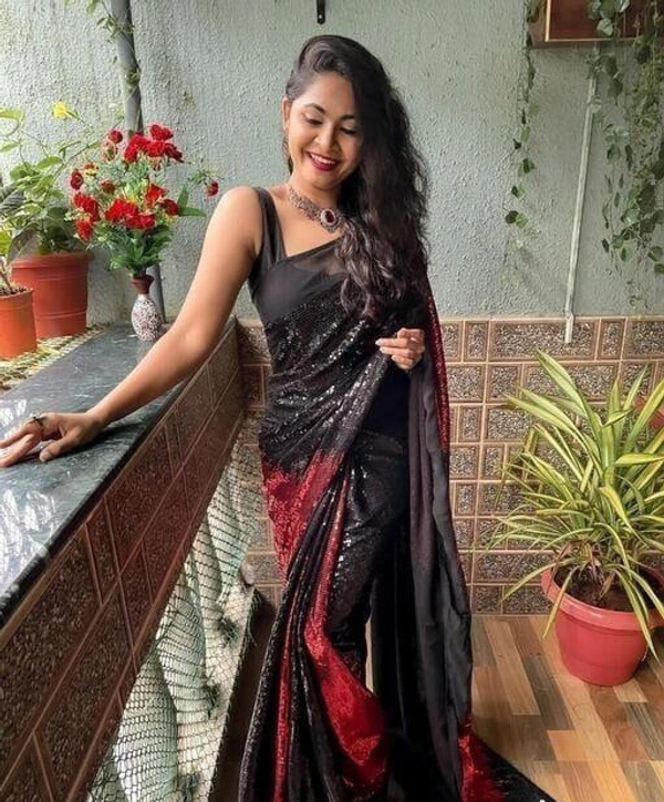 Beautiful Sequence Saree