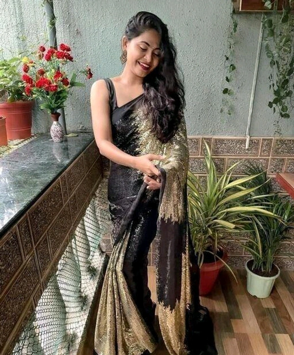 Beautiful Sequence Saree