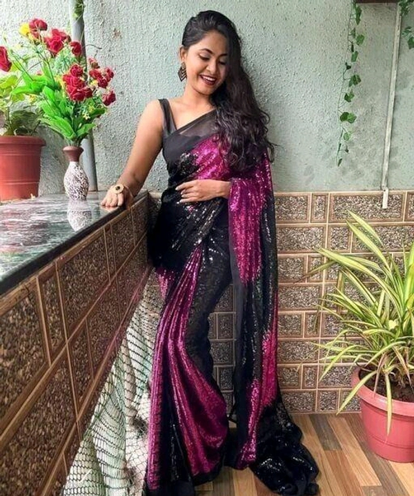 Beautiful Sequence Saree
