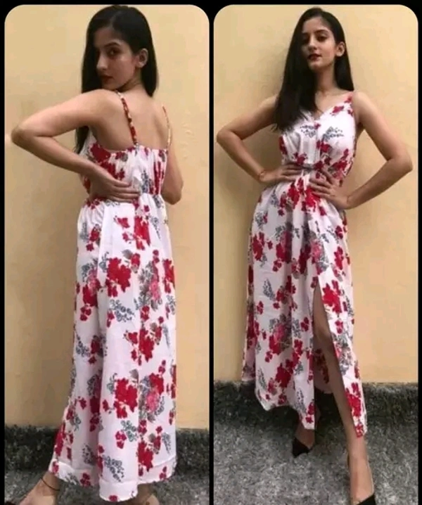 Stylish Front Cut Western Gown - XXL