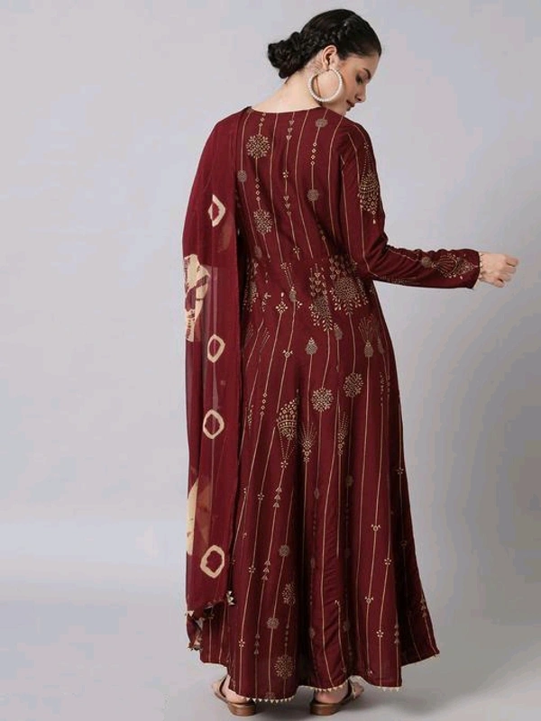 Beautiful Gown With Dupatta  - M