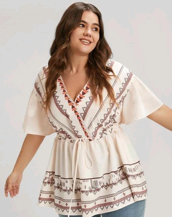 Women Rayon Printed Top - S