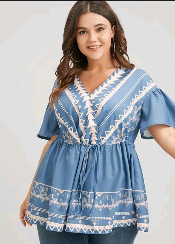 Women Rayon Printed Top - XXL