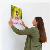 Portrait Acrylic Photo Frame - Black
