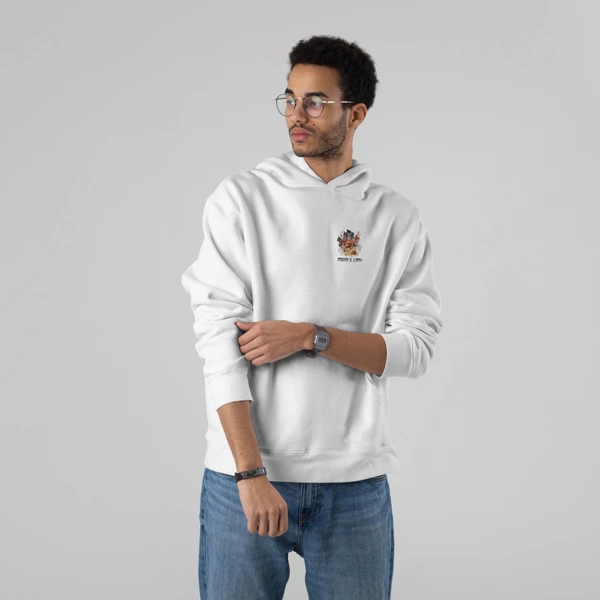 Stun Life Co. Hooded Sweatshirt - Monkey Luffy - White, XS, All India Delivery In 5-7 Days, 7 Days Easy Returns