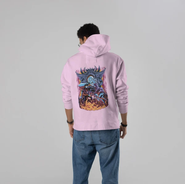 Stun Life Co. Hooded Sweatshirt - Nar Anime - Pink Lace, XS, All India Delivery In 5-7 Days, 7 Days Easy Returns