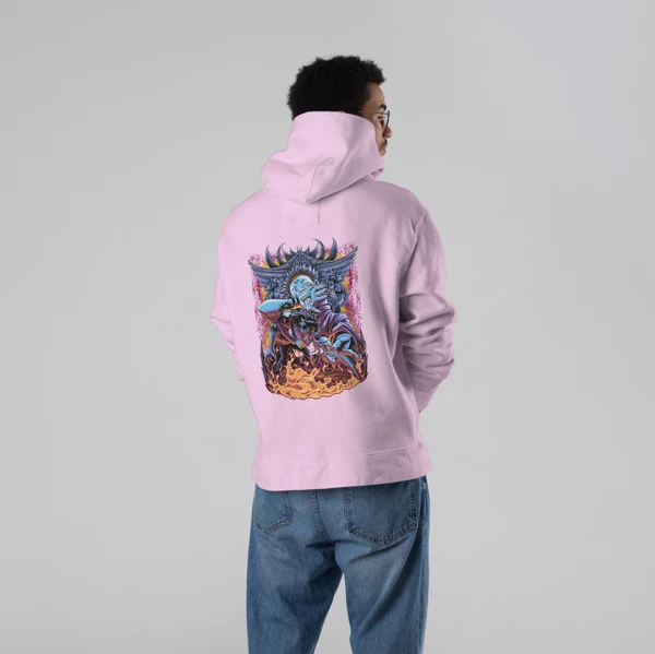 Stun Life Co. Hooded Sweatshirt - Nar Anime - Pink Lace, XS, All India Delivery In 5-7 Days, 7 Days Easy Returns