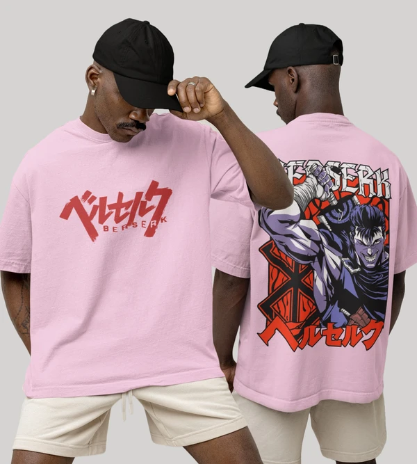 Stun Life Co. Men Oversized - Berserk - Pink, XS, All India Delivery in 3-5 Days, 7 Days Easy Returns