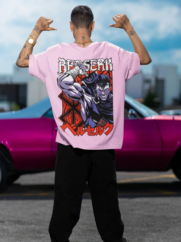 Stun Life Co. Men Oversized - Berserk - Pink, XS, All India Delivery in 3-5 Days, 7 Days Easy Returns