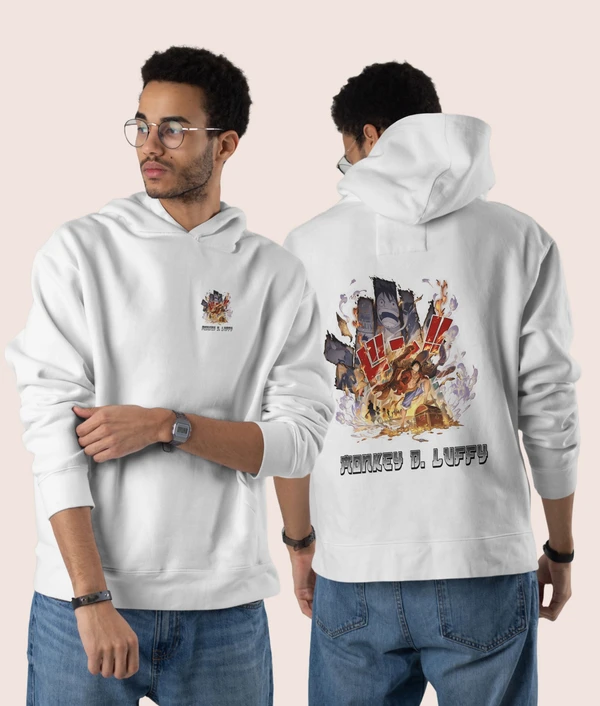 Hooded Sweatshirt - Monkey Luffy