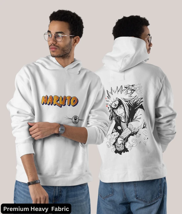 Heavy Weight Hooded Sweatshirt - Anime BW