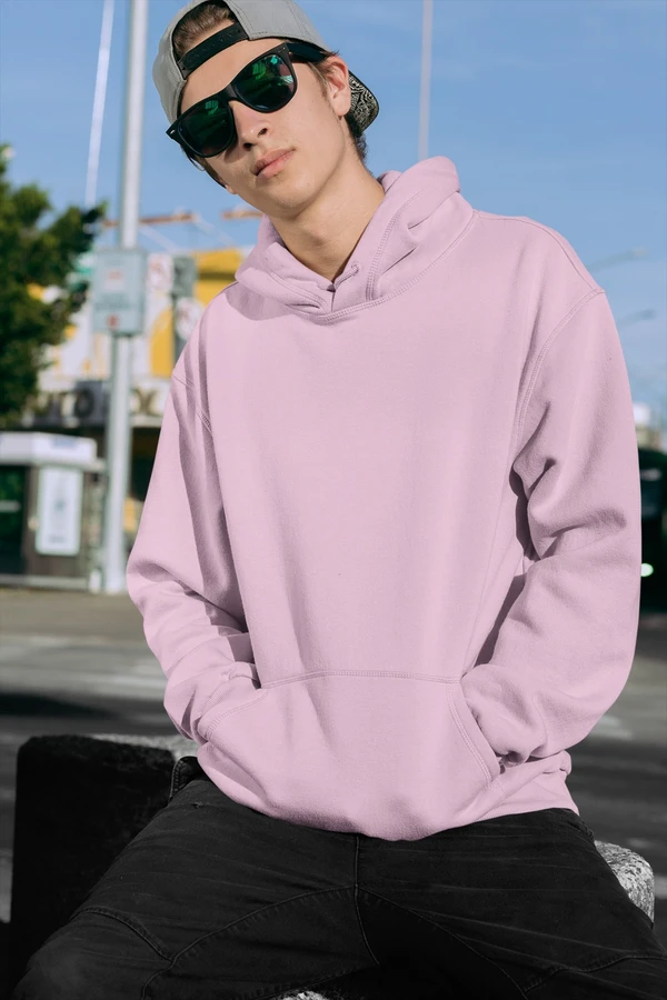 Stun Life Co. Hooded Sweatshirt - Light Pink - Light Pink, XS, All India Delivery in 3-5 Days, 7 Days Easy Returns