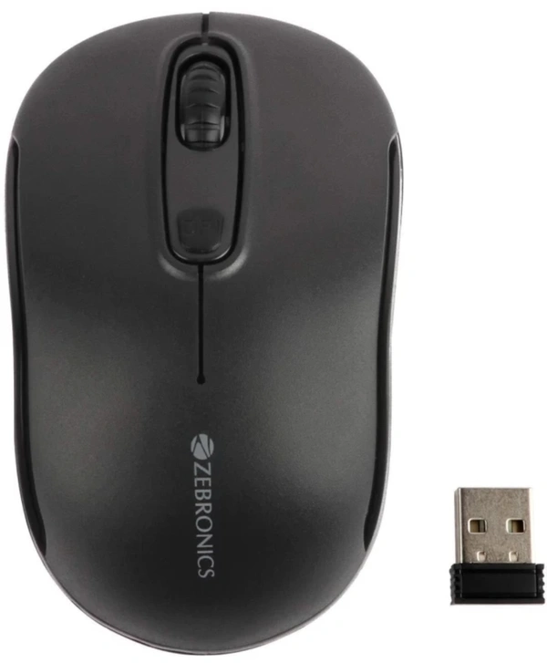 ZEBRONICS ZEB DASH PLUS Wireless Optical Mouse - Black