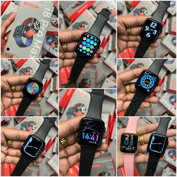 i8 Pro Max - Black, Free Size