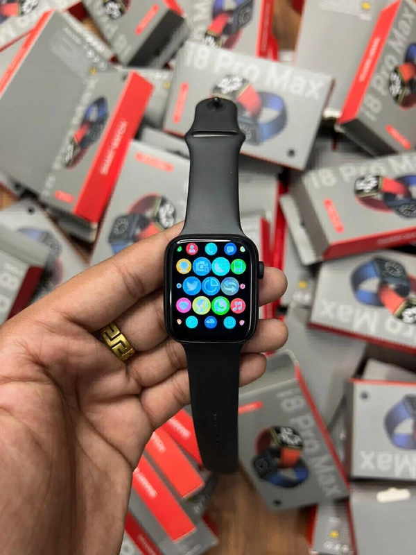 i8 Pro Max - Black, Free Size