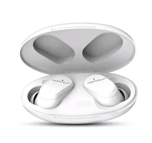 HOPPUPSYNC with Bluetooth 5.1 & Type C Fast Charging Bluetooth Headset - White, Free Size