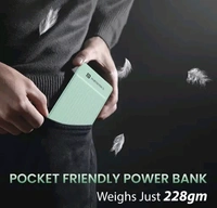 Portronics Luxcell B 10K 10000 mAh 22.5W Fast charging Power Bank - Steel Blue, Free Size