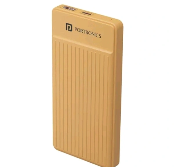 Portronics Luxcell B 10K 10000 mAh 22.5W Fast charging Power Bank - Gold, Free Size