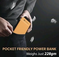 Portronics Luxcell B 10K 10000 mAh 22.5W Fast charging Power Bank - Gold, Free Size