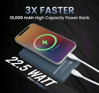 Portronics Luxcell B 10K 10000 mAh 22.5W Fast charging Power Bank - East Bay, Free Size