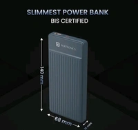 Portronics Luxcell B 10K 10000 mAh 22.5W Fast charging Power Bank - East Bay, Free Size