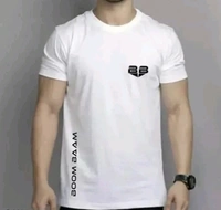 BlackFootprint Trendy Mens Casual Half Sleeve Tshirt  - White, M