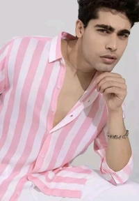 Solid Cotton Striped Shirts - Carissma, XXL