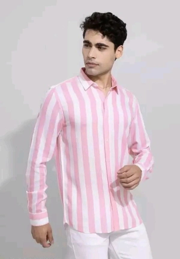 Solid Cotton Striped Shirts - Carissma, XXL