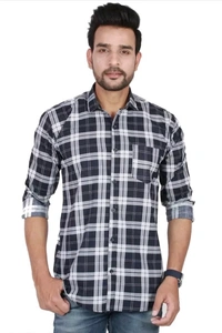 VELLICAL MENS CHCECK SHIRTS COMBO - Black, XXL