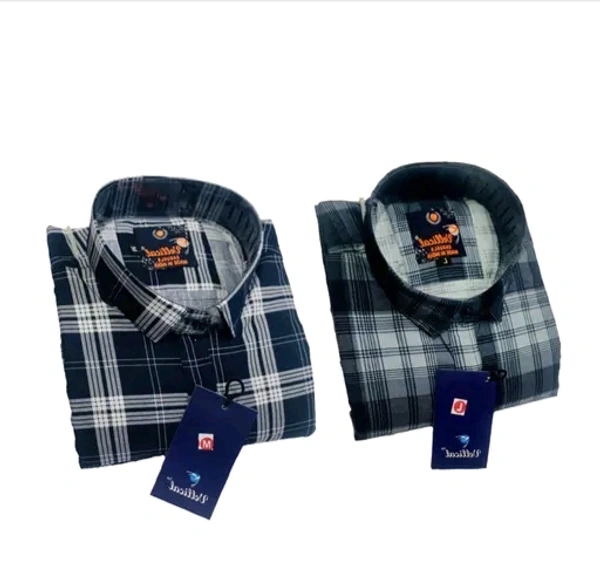 VELLICAL MENS CHCECK SHIRTS COMBO - Royal Blue, M