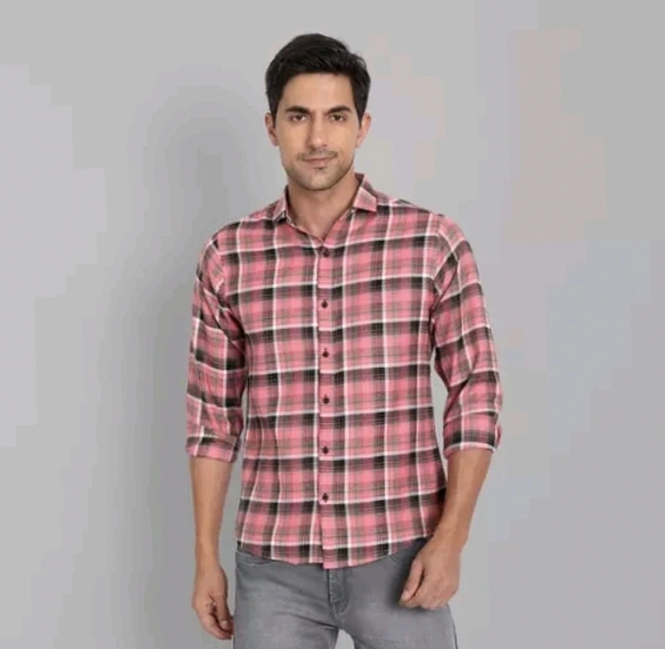 W&n Yarn Dyed Check Shirt - Tickle Me Pink, M