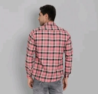 W&n Yarn Dyed Check Shirt - Tickle Me Pink, M