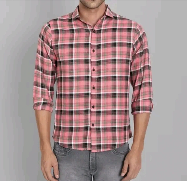 W&n Yarn Dyed Check Shirt - Tickle Me Pink, M