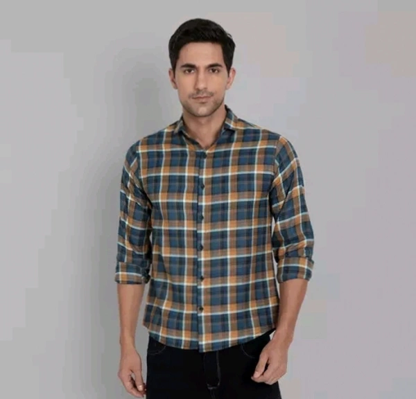 W&n Yarn Dyed Check Shirt - Pine Green, M