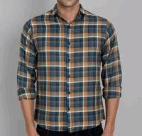 W&n Yarn Dyed Check Shirt - Pine Green, M