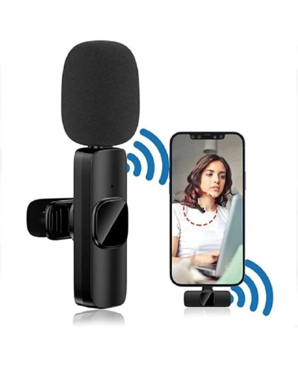 Tenor 2.4ghz Wireless Collar Mic i-Phone/i-pad & Type C Supported Microphone lapel lavalier Microphone