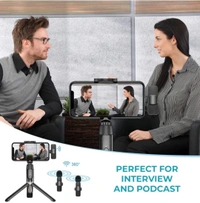 Tenor 2.4ghz Wireless Collar Mic i-Phone/i-pad & Type C Supported Microphone lapel lavalier Microphone