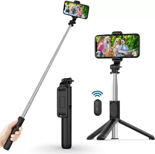 Slefie stick Bluetooth selfie Aluminum wireless Bluetooth Extendable Selfie Stick with Tripod Stand Remote  