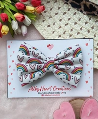 BASIC BOWS - RAINBOW PATTERN  - RAINBOW - LOVE