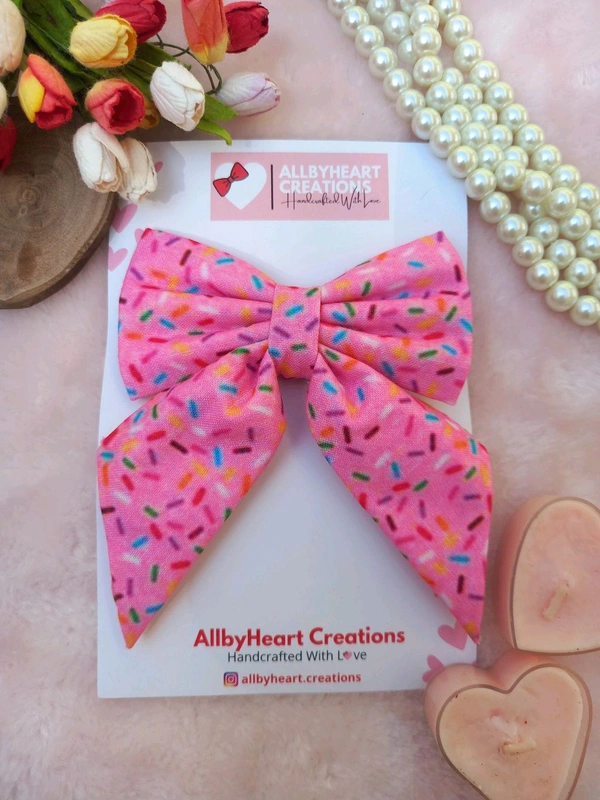 CANDY CRUSH PIG-TAIL BOW 