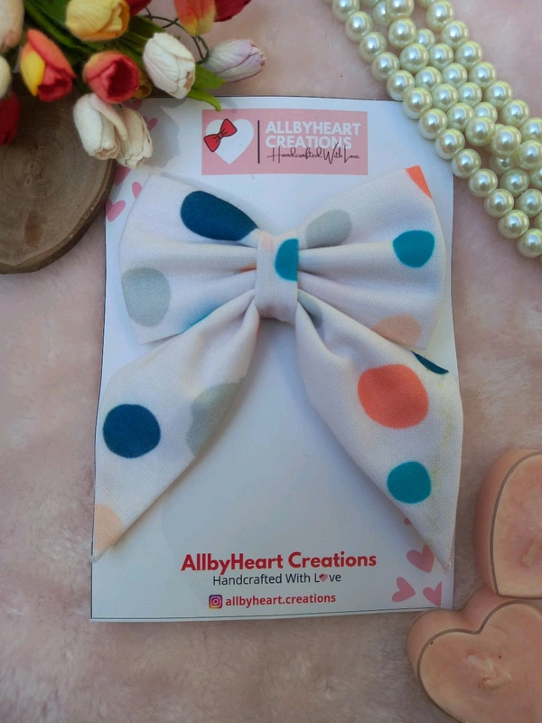 POLKA FEVER PIG-TAIL BOW 