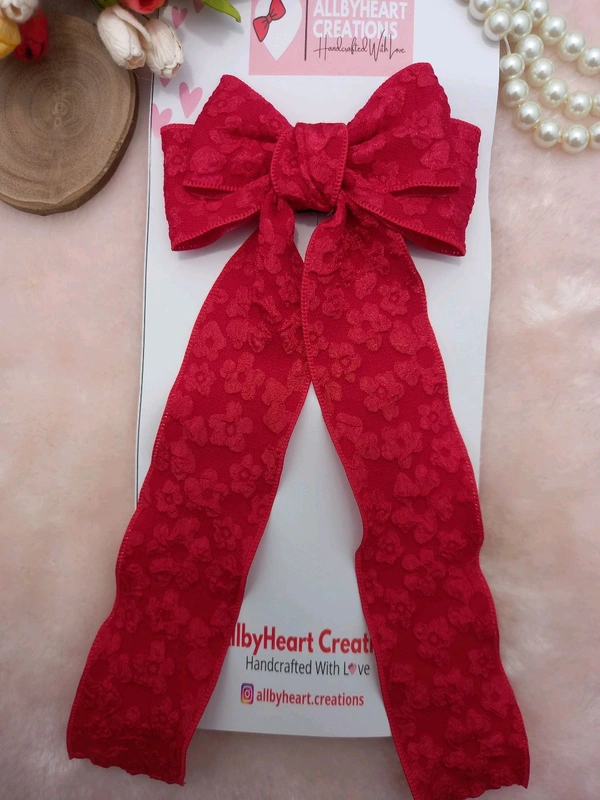 K POP BOW  - MERRY MAROON
