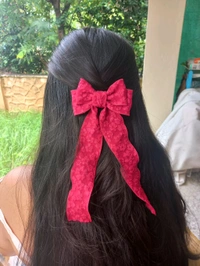 K POP BOW  - MERRY MAROON