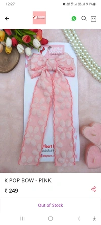 K POP BOW  - Pink
