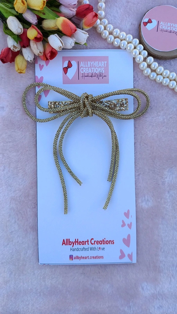 SPARKLE & SHINE BOW  - GOLDEN