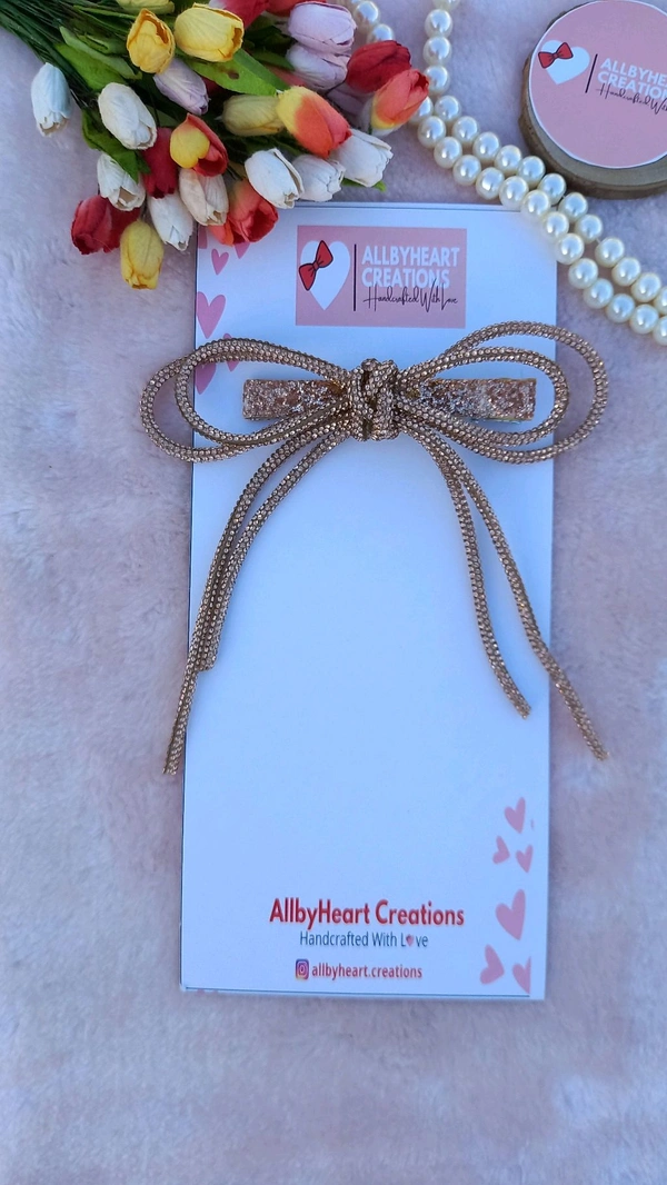 SPARKLE & SHINE BOW  - BRONZE