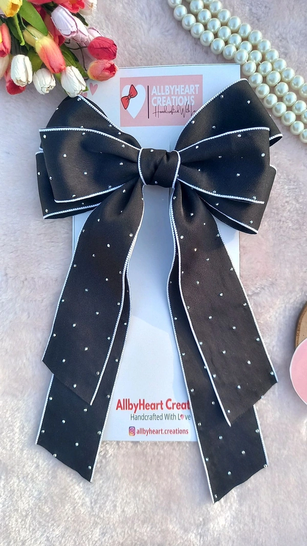 DAZZLING DIVA BOW  - BLACK