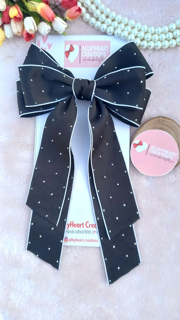 DAZZLING DIVA BOW  - BLACK