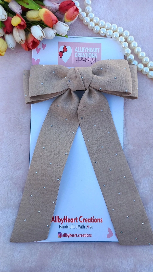 TWINKLING STARS BOW - BEIGE