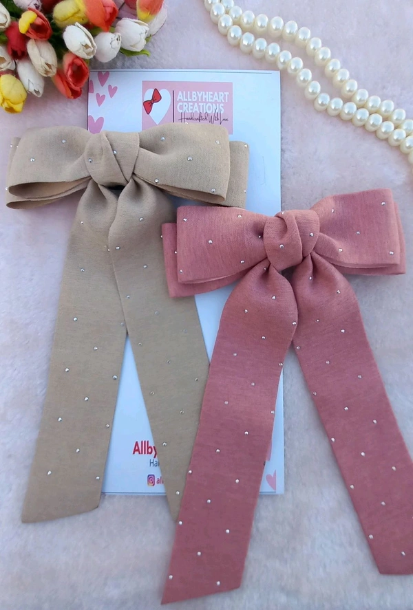 TWINKLING STARS BOW - PINK